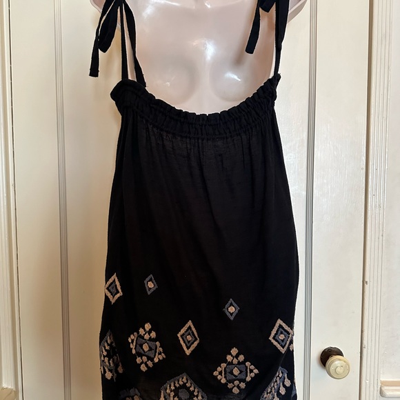Free People Embroidered Barrel Dress with Tie Straps - Picture 6 of 7